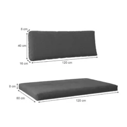 Coussin Palette Modern Lot De 2 Gris -Pas Cher Zen Repos Magasin 01df2bac6b1f4c72805aa5f8a5c501c9