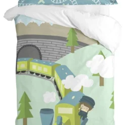 Train Parure Housse De Couette 155x220