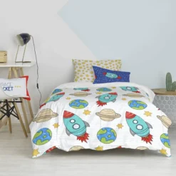 Space Rocket Set Housse Couette 135/140 -Pas Cher Zen Repos Magasin 06f4f0e1fba24ca68ae5fb1cf945b872