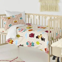 Piggys Vichy Set Housse Couette 115x145 -Pas Cher Zen Repos Magasin 0d242790e66f4570b5e1ea8616096394