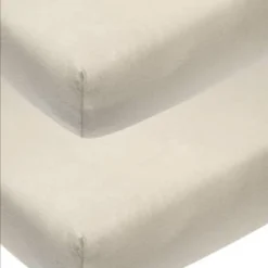 Lot De 2 Drap Housse Coton Biologique