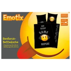 Herding Parure De Lit Eat, Sleep, Game, Repeat -Pas Cher Zen Repos Magasin 1000297195 220719 050 DETAILS P000000001000297195