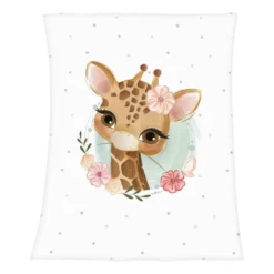 Couverture En Microfibre Petite Girafe