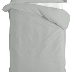 Basic Parure Housse Couette 155x220 Gris