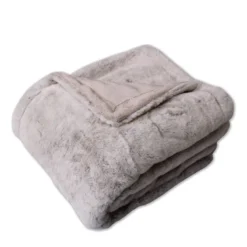 DODO Plaid Doublé Et Fausse Fourrure