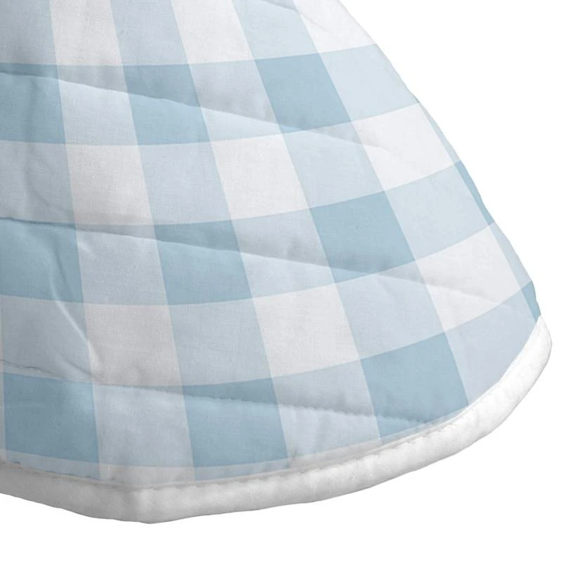 Basic Vichy Couvre-lit 180x260 Cm Bleu 6 Basic Vichy Couvre-lit 180x260 Cm Bleu – Image 4