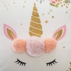 Coussin Licorne à Pompons -Pas Cher Zen Repos Magasin 1e0e6ff9cbc74d9fad2c63ed535b9261