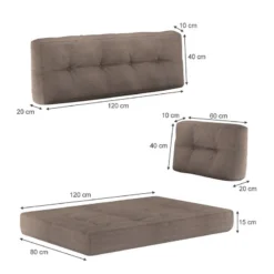 Coussin Palette Premium Lot De 3 Taupe -Pas Cher Zen Repos Magasin 20ca1b3d4988497bae03d43f633867a6