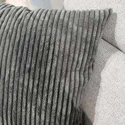 Lot 2 Coussins Velours Côtelé Gris -Pas Cher Zen Repos Magasin 2207d51a45c34f0e8e7e99dde05fda23