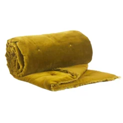 Edredon à Franges En Velours Uni