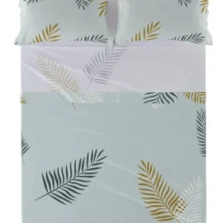 Foliage Mint Drap 160x270 Cm