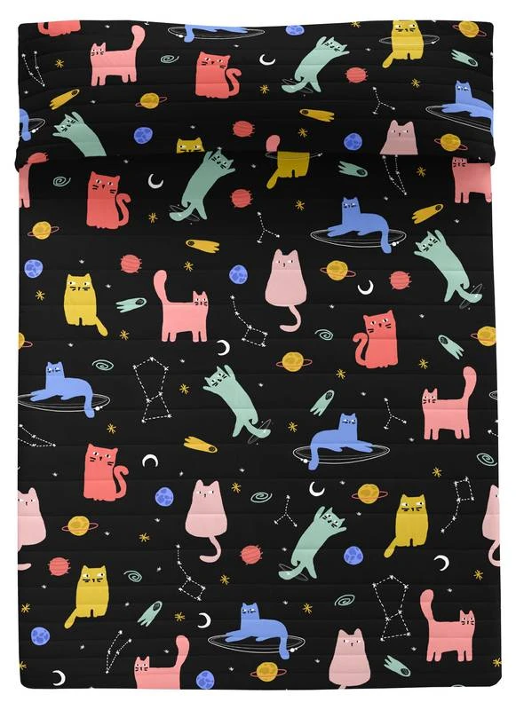 Cosmic Cats Couvre-lit 240x260 Cm 3 Cosmic Cats Couvre-lit 240x260 Cm