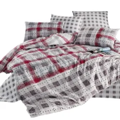 Parure ENZA Gris Rouge