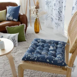 DODO Galettes De Chaises Coton Bleu -Pas Cher Zen Repos Magasin 283d7f263c6b43b999606b85f7d29d0f