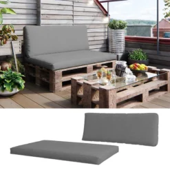 Coussin Palette Modern Lot De 2 Gris -Pas Cher Zen Repos Magasin 2c549c9deb92458992af70cb02babc33