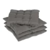 Coussin De Chaise Gris En Lot De 4 -Pas Cher Zen Repos Magasin 2d4e4147c70c4273afd78cdff1f8674d