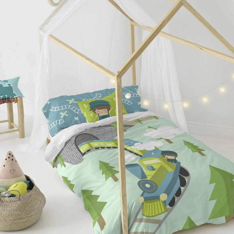 Train Parure Housse De Couette 155x220 4 Train Parure Housse De Couette 155x220 – Image 2