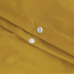 Basic Housse Couette 135/14000 Moutarde -Pas Cher Zen Repos Magasin 36e64966d295437bbd4058b7de7a99fc