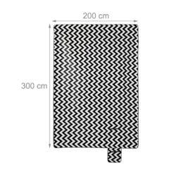 Couverture Pique-nique XXL Noir/blanc -Pas Cher Zen Repos Magasin 3938d4b4c31f4cf890394d6ca9e837e7