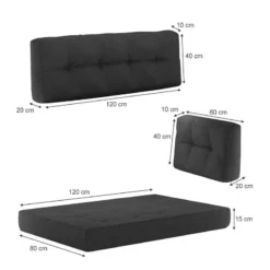 Coussin Palette Premium Lot De 5 Gris -Pas Cher Zen Repos Magasin 4ac0b6650d044d68b5eb09d3bfbcebf1