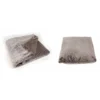 Lot Plaid + 1 Coussin Taupe Givré DOUDOU -Pas Cher Zen Repos Magasin 4bcc33efb4ab475682ffd0a7309efcde