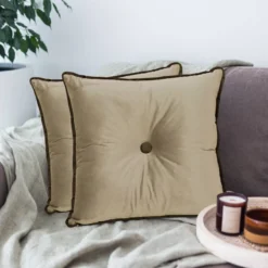 Coussin Décoratif Carré En Velours -Pas Cher Zen Repos Magasin 4cd3084a97de4aedbb6ee4f885f54853