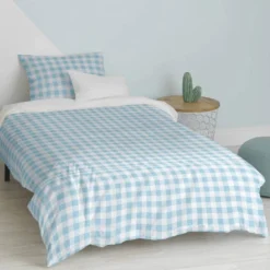Basic Vichy Parure Housse Couette 140x200 Bleu 10 Basic Vichy Parure Housse Couette 140x200 Bleu -Pas Cher Zen Repos Magasin 511e1093045b4c35820e2e1f48833686