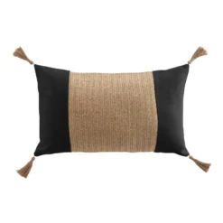 Coussin Avec Bandeau En Imitation Raphia