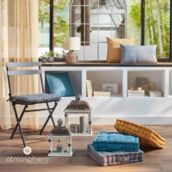 Coussin De Sol Au Style Géométrique -Pas Cher Zen Repos Magasin 52e5675c233544c78b990403310d615d