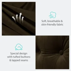 Grand Coussin De Lit Décoratif, Velours -Pas Cher Zen Repos Magasin 5301c7c6e9e84f7a8c5f876ee0462b1a