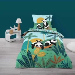 Parure De Couette Panda Life -Pas Cher Zen Repos Magasin 6644662f1ea74a32b857fd34cd228a83