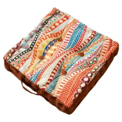 Coussin De Sol Exotique Persan Velours