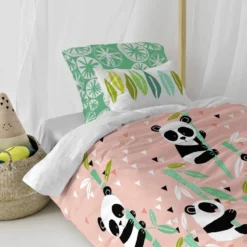 Panda Garden Set Housse Couette 135/140 -Pas Cher Zen Repos Magasin 6b7e607ef4dd4b82a4a095643f6a359f