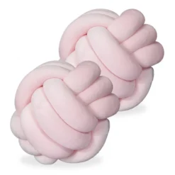 2x Coussins En Noeud Rose