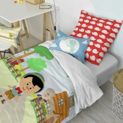 Wooden Puppet Set Housse Couette 135/140 -Pas Cher Zen Repos Magasin 748f39ff8cde461296a910badc500108