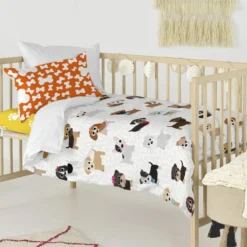 Dogs Set Housse Couette Berceau 100x135 -Pas Cher Zen Repos Magasin 750c7c1aa64748f4b6d345c1101991b6
