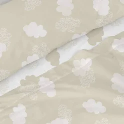 Basic Clouds Parure Drap 160x270 Cm Beige -Pas Cher Zen Repos Magasin 76210ae73bf1496bb7f7e4d287b03421