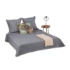 Couvre-lit Dessus De Lit Matelassé Gris -Pas Cher Zen Repos Magasin 782ee6cb6ff74f5b8deb1c3ac8cc378c