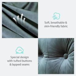 Grand Coussin De Lit Décoratif, Velours -Pas Cher Zen Repos Magasin 7bbe32403dc94ddc99aee7dd41fd938a