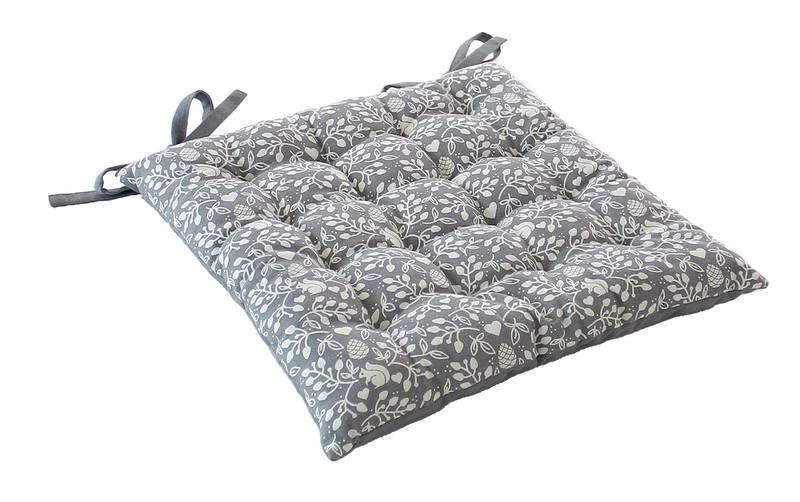 DODO Galettes De Chaises Coton Gris 6 DODO Galettes De Chaises Coton Gris – Image 4