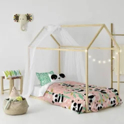 Panda Garden Set Housse Couette 135/140 -Pas Cher Zen Repos Magasin 8510477ffccd4531a2a99250789e6551