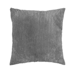 Lot 2 Coussins Velours Côtelé Gris -Pas Cher Zen Repos Magasin 865e99a7c2e94e318386aa881fde7a5b