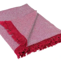 Linder Plaid Original Frangé Sur Les Côtés