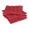 Galette De Chaise Rouges En Lot De 4 -Pas Cher Zen Repos Magasin 884aa254d5084ca98e0d8f57dd97787e