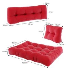Coussin Palette Classic Lot De 3 Rouge -Pas Cher Zen Repos Magasin 8b094b1514974cd989127456748f504b