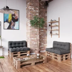 Coussin Palette Classic Lot De 2 Gris -Pas Cher Zen Repos Magasin 8ba6bb7edbec4a11811a37e0945b885d