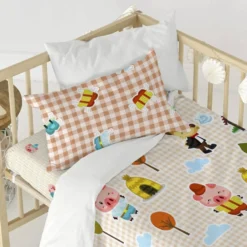 Piggys Vichy Set Housse Couette 115x145 -Pas Cher Zen Repos Magasin 8fa955bc00f14a65b16b022d7588148a