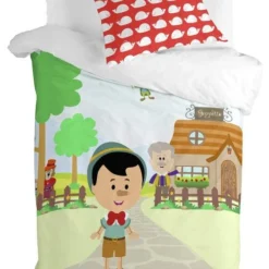 Wooden Puppet Set Housse Couette 135/140