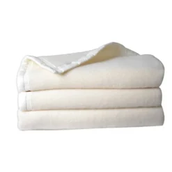 Couverture Double Face En 100% Laine