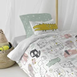 Best Buddies Set Housse Couette 135/140 -Pas Cher Zen Repos Magasin 9a858905eba24e73b7350b5bc221f8d1